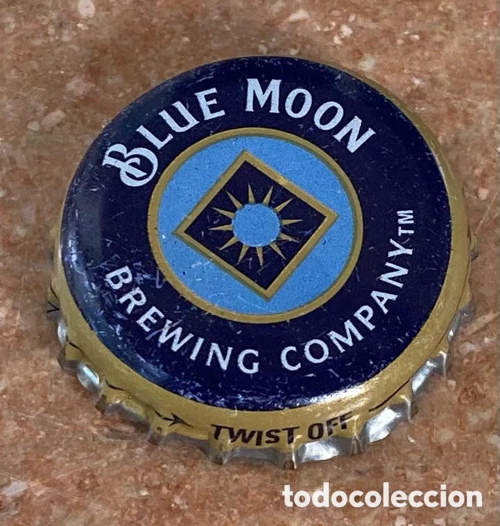 Coleccionismo de cervezas: BOTTLE CAP CHAPA CERVEZA TAP&Oacute;N CORONA BEER BIERE BLUE MOON(2).E.E.U.U./U.S.A.--LOTE N.4145--CARMANJO