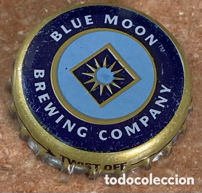 Coleccionismo de cervezas: BOTTLE CAP CHAPA CERVEZA TAP&Oacute;N CORONA BEER BIERE BLUE MOON(3).E.E.U.U./U.S.A.--LOTE N.4146--CARMANJO