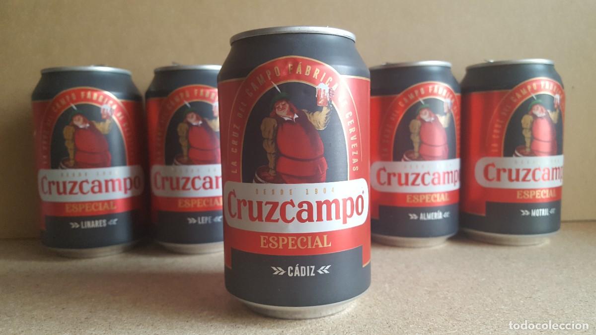 Collectable Beer: Lata de cerveza Cruzcampo Especial, Edici&oacute;n limitada. C&aacute;diz. VAC&Iacute;A