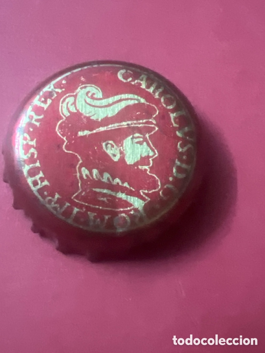 Coleccionismo de cervezas: T4/X138/A5. CHAPA CERVEZA - B&Eacute;LGICA - ai olvs d. g. rom imp hisp rex