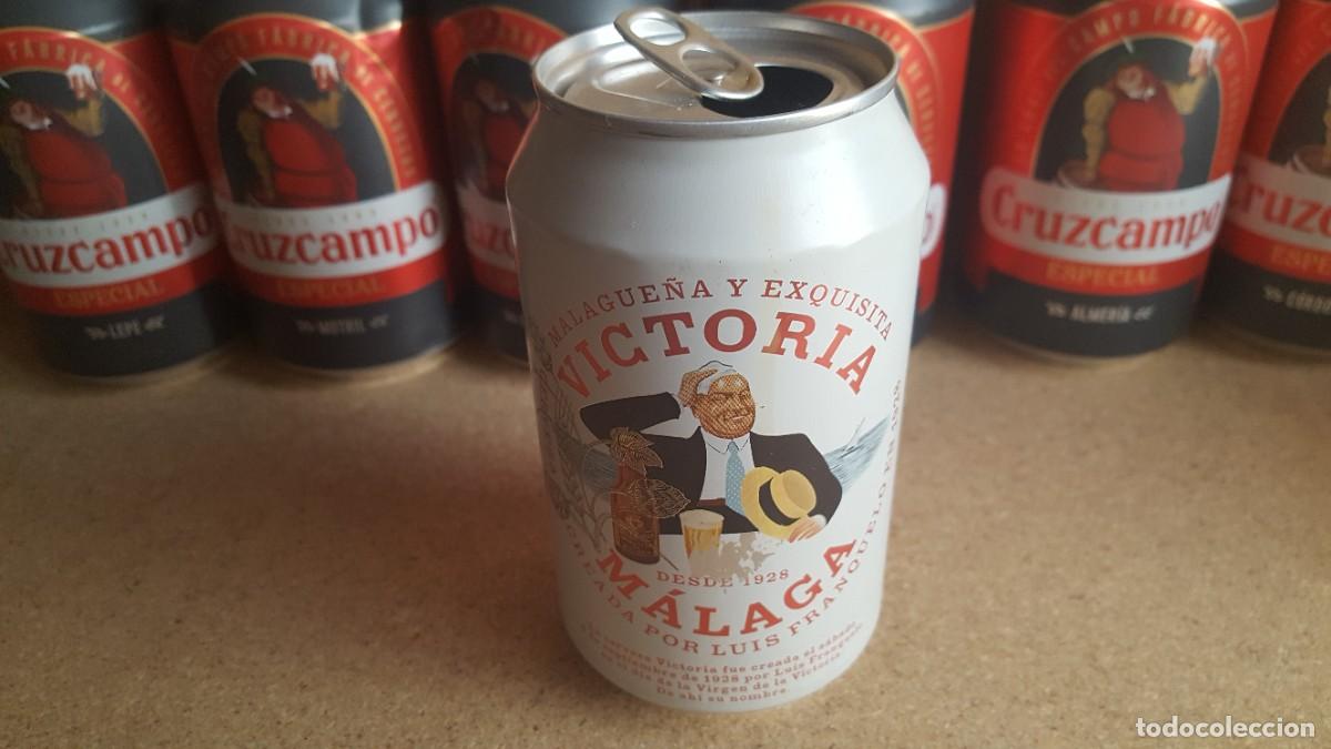 Sammeln von Brauereiartikeln: Lata de cerveza Victoria, M&aacute;laga. VAC&Iacute;A