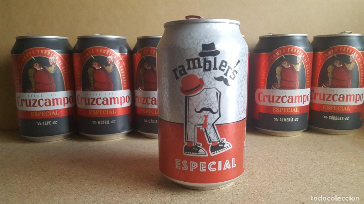 Colecionismo de cervejas: Lata de cerveza Ramblers Especial. VAC&Iacute;A