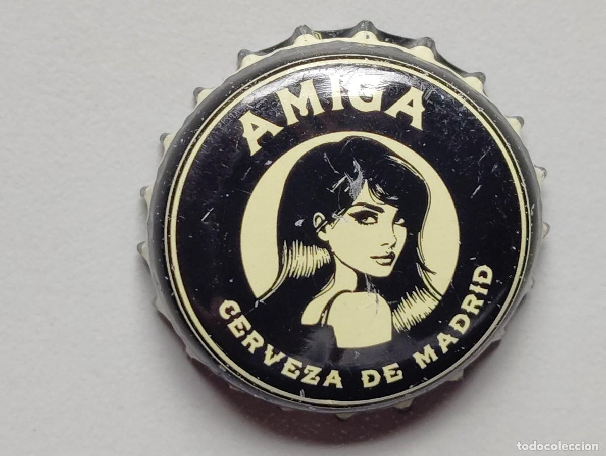 Coleccionismo de cervezas: TAPON CORONA CERVEZA ESPA&Ntilde;A ARTESANA AMIGA. USADO