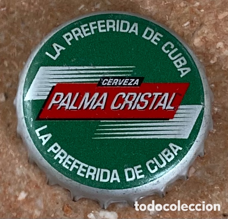Coleccionismo de cervezas: TAP&Oacute;N CORONA BOTTLE CAP BIRRA BIERE CHAPA CERVEZA PALMA CRISTAL (2).CUBA--LOTE N. 4148---CARMANJO