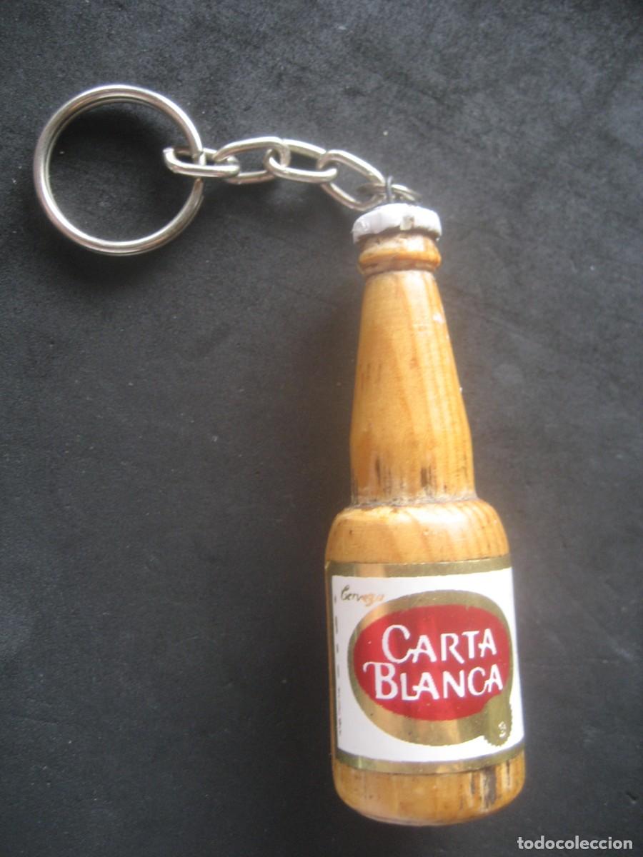 Coleccionismo de cervezas: LLAVERO CERVEZA CARTA BLANCA