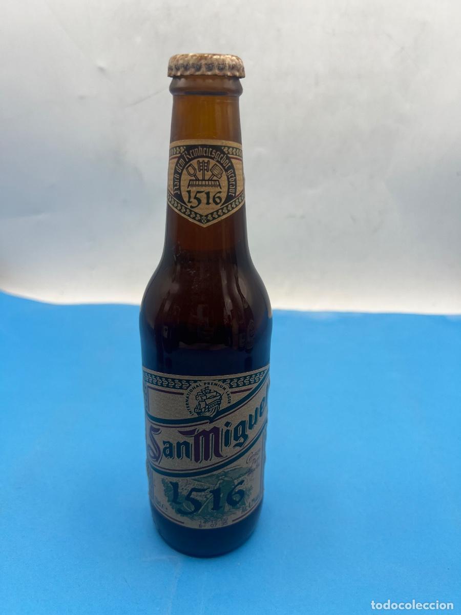 Coleccionismo de cervezas: BOTELLA. CERVEZA. SAN MIGUEL 1516. INTERNATIONAL PREMIUM LAGER. 33 CL.