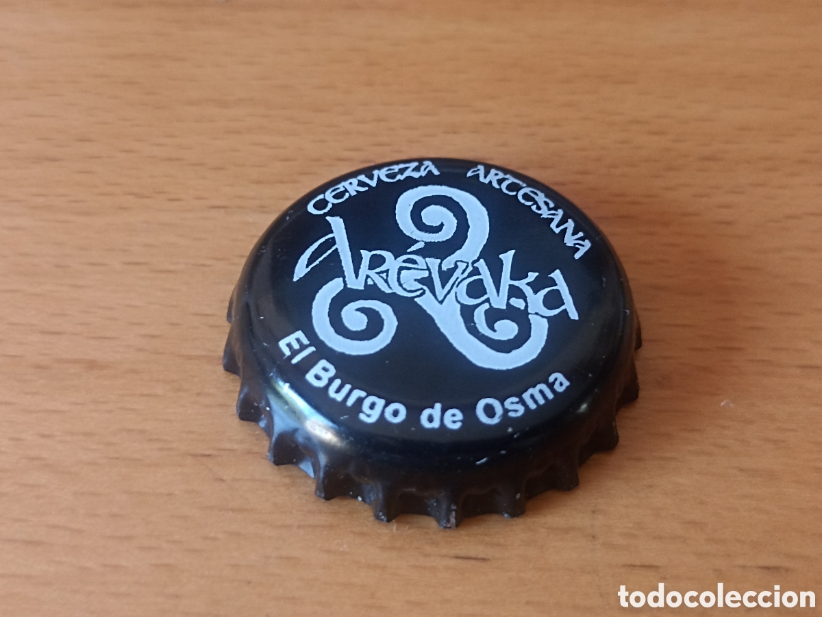 Coleccionismo de cervezas: Chapa cerveza Ar&eacute;vaka Negra Miel Burgo de Osma