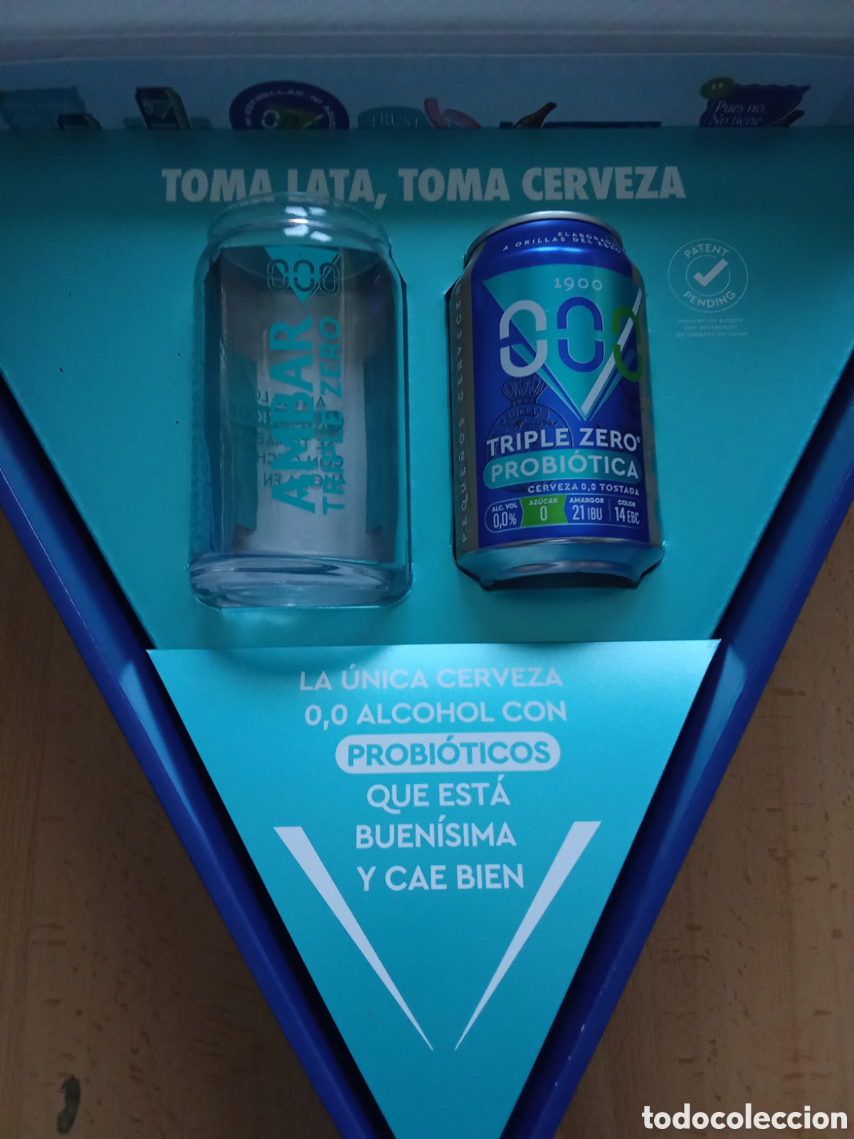 Coleccionismo de cervezas: Estuche regalo Cervezas AMBAR triple 000 PROVIOTICOS ,intacto y nuevo