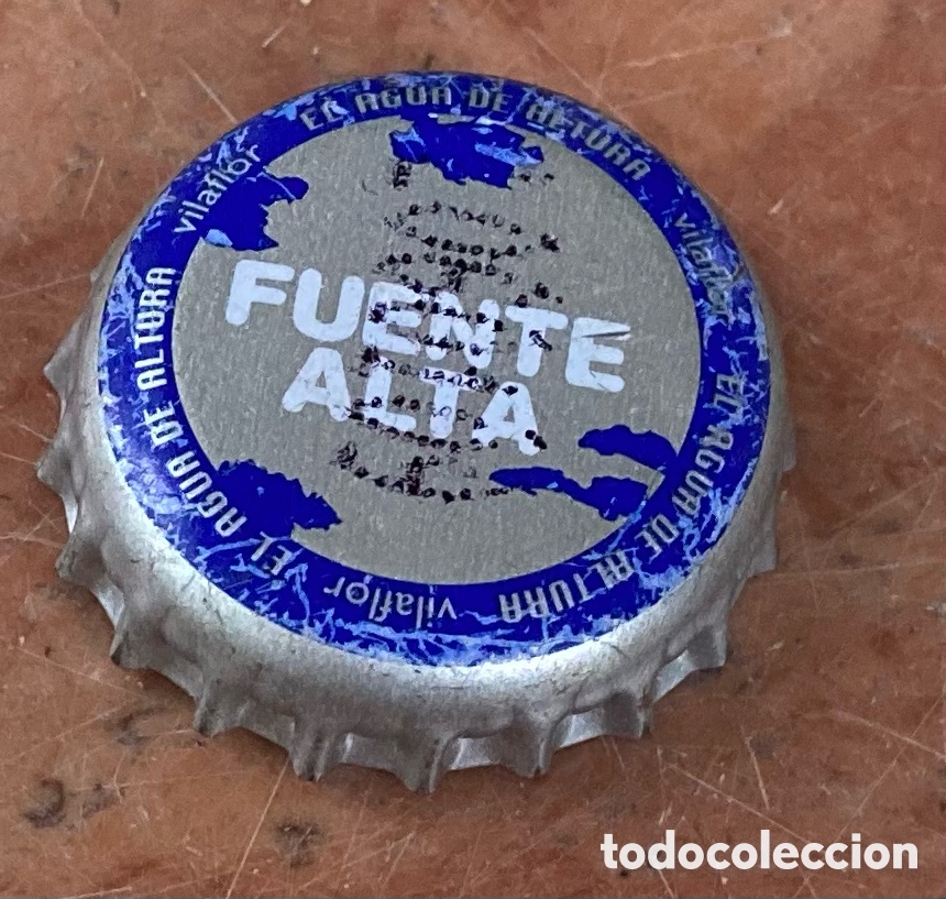 Coleccionismo de cervezas: BOTTLE CAP TAP&Oacute;N CORONA CHAPA AGUA FUENTE ALTA(TCI). VILAFLOR (I. CANARIAS)--LOTE N. 1360--CARMANJO