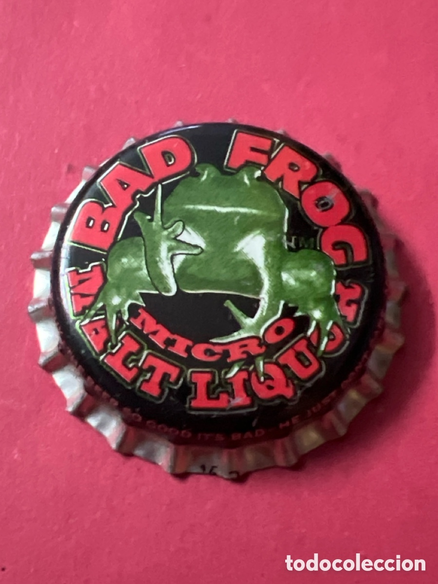 Sammeln von Brauereiartikeln: Q465. CHAPA CERVEZA - ESTADOS UNIDOS - Bad Frog Micro Malt Liquor