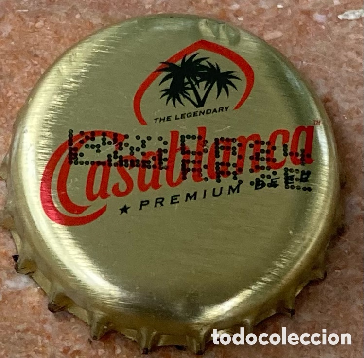 Coleccionismo de cervezas: BOTTLE CAP TAP&Oacute;N CORONA CHAPA CERVEZA BIERE BEER BIRRA CASABLANCA(3)MARRUECOS--LOTE N.86--CARMANJO