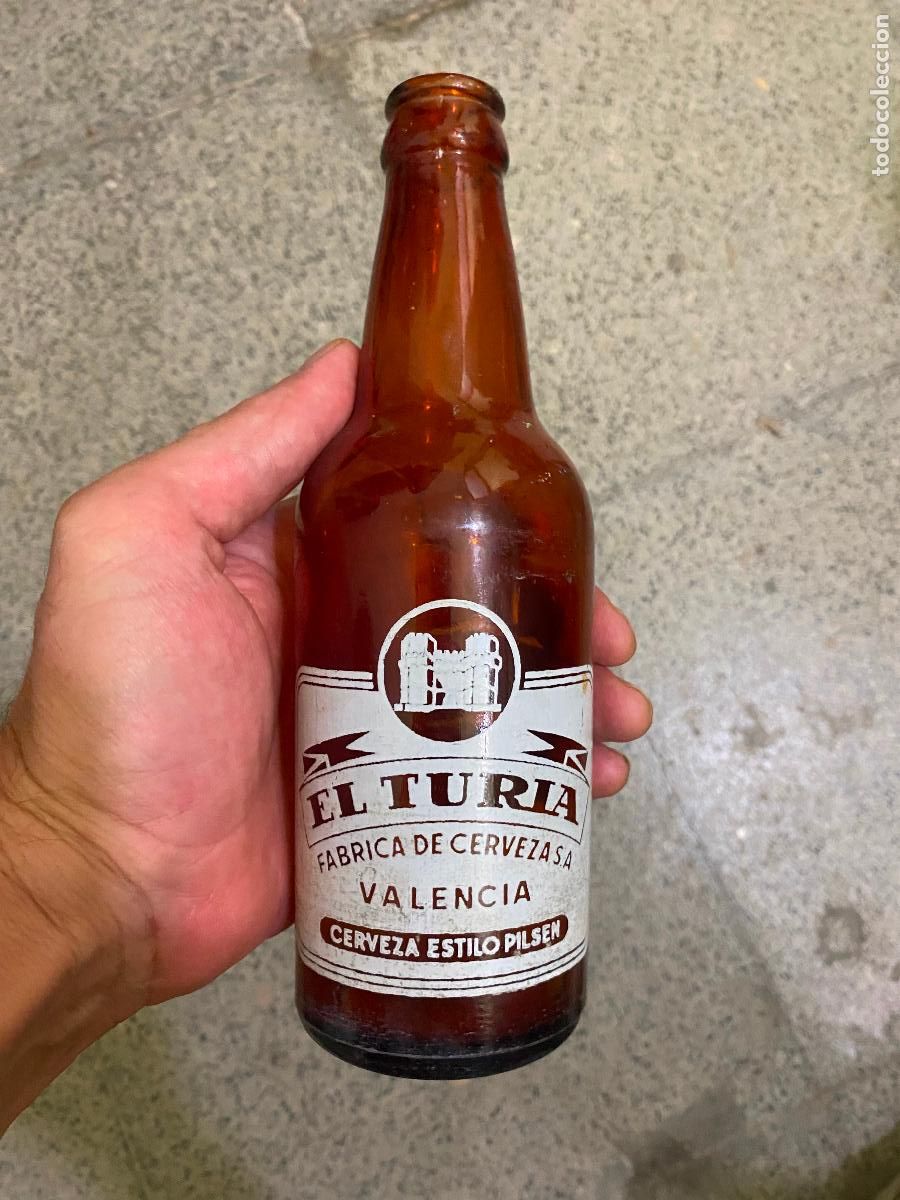 Coleccionismo de cervezas: botella de cerveza - el turia valencia 33cl