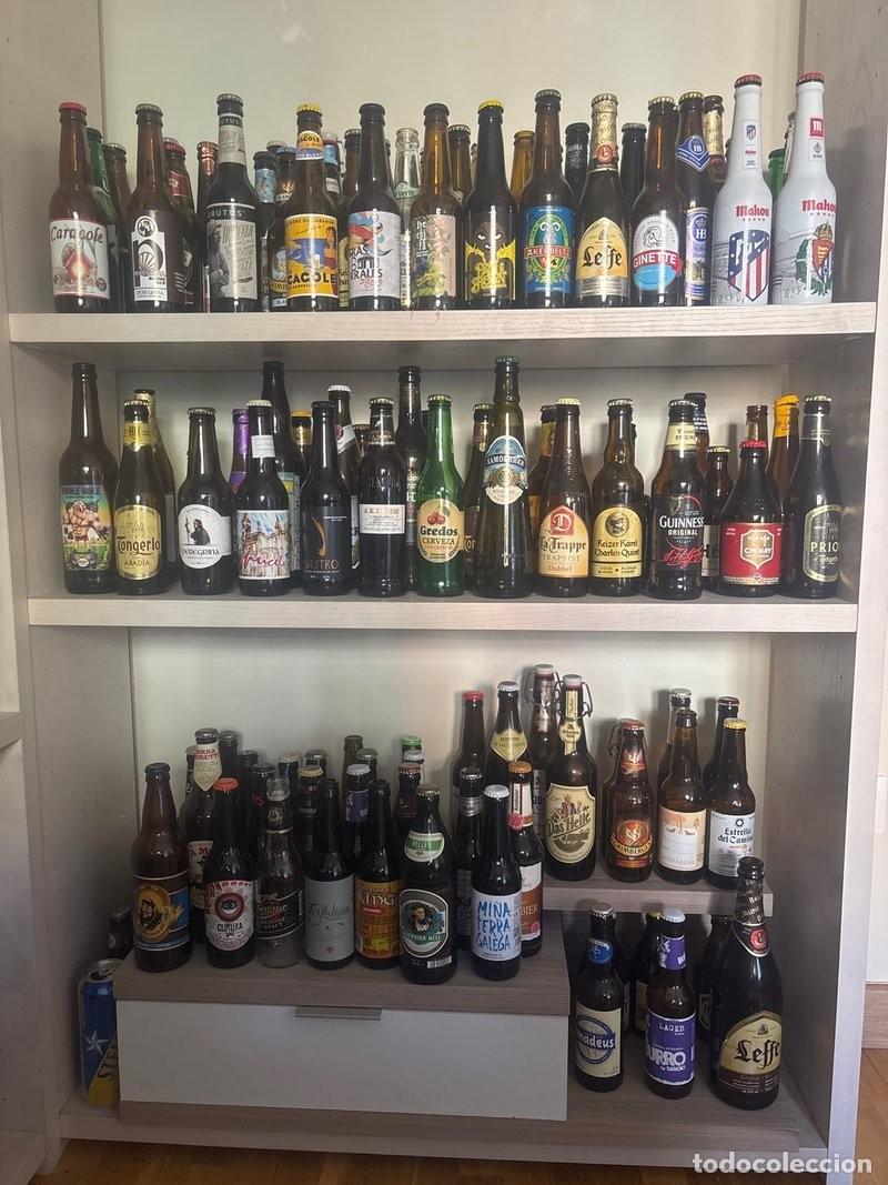 Coleccionismo de cervezas: Lote coleccion mas de 125 botellines de cerveza decorativos
