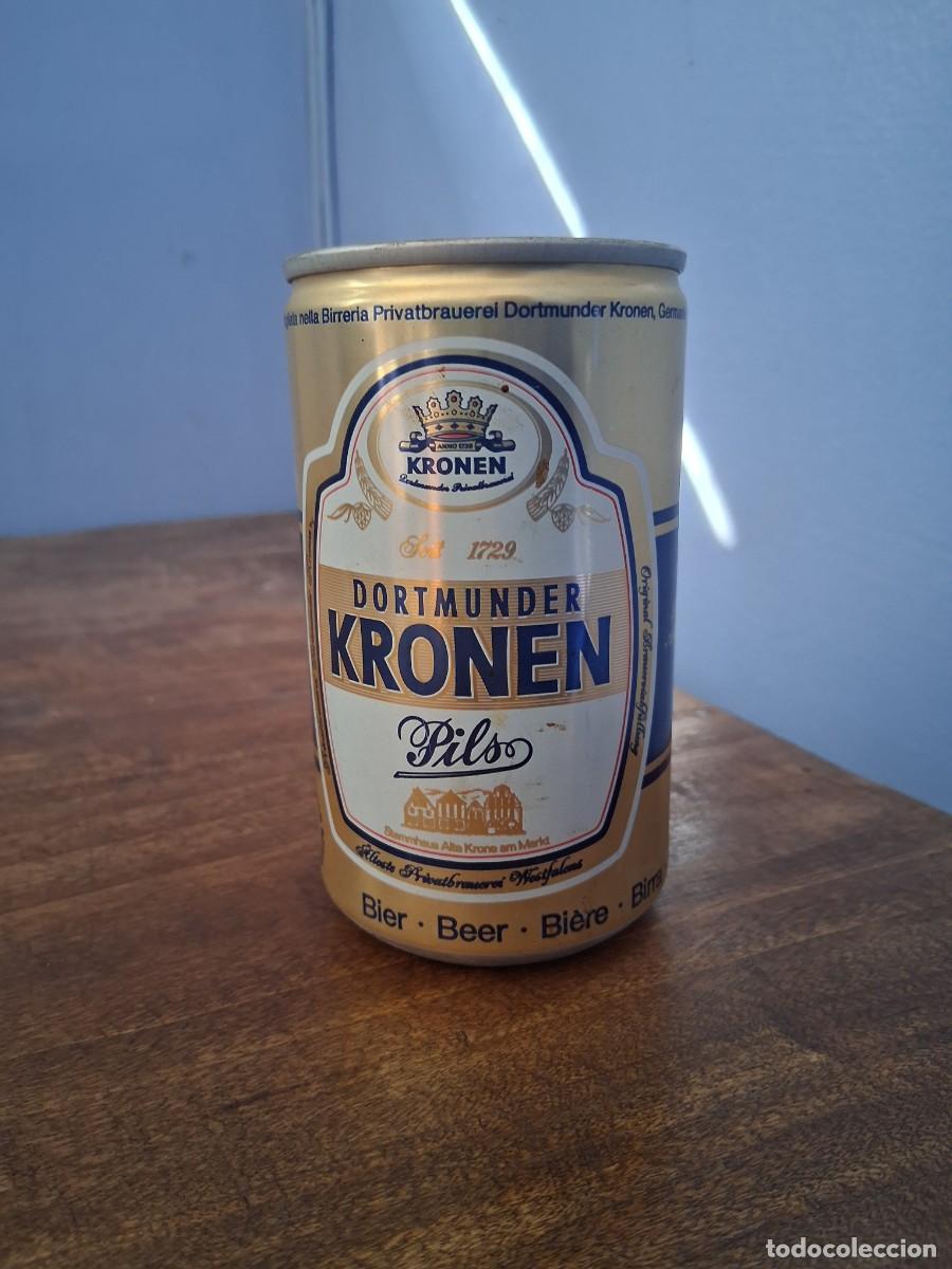 Sammeln von Brauereiartikeln: Lata de cerveza A&Ntilde;O 1987 bier beer DORTMUNDER KRONEN