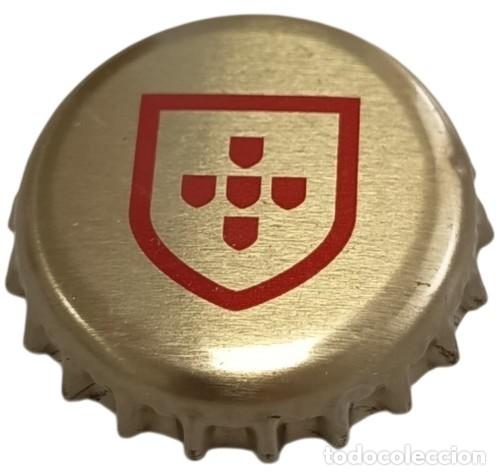 Coleccionismo de cervezas: Portugal Capsule de Bi&egrave;re Beer Crown Cap Sagres Cinco Quinas RP968 tap&oacute;n corona