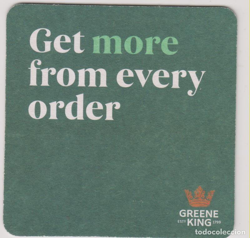 Coleccionismo de cervezas: posavasos cerveza GREENE KING beer bier birra pivo coaster posa vaso SOY.YO