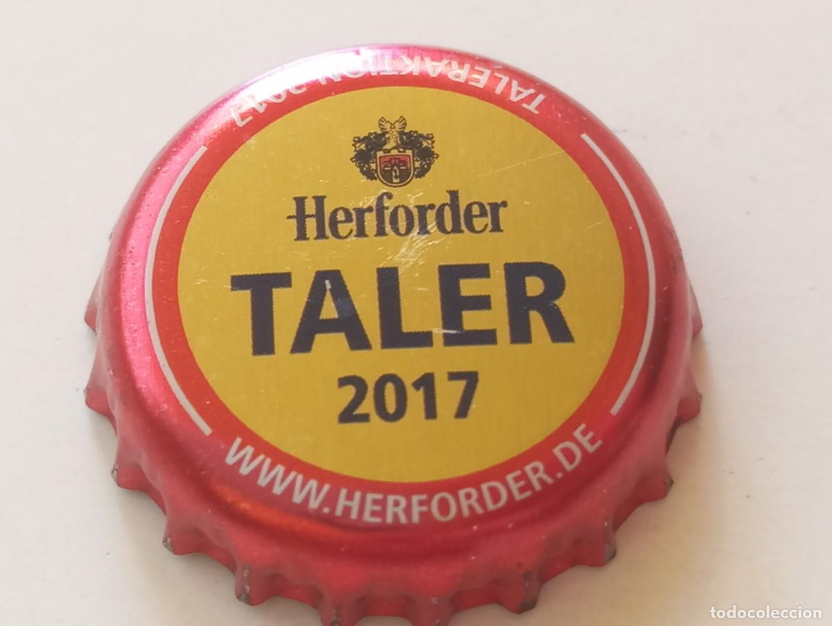 Coleccionismo de cervezas: Chapa tap&oacute;n corona de la cerveza alemana HERFORDER TALER 2017
