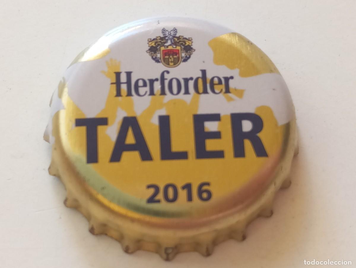 Coleccionismo de cervezas: Chapa tap&oacute;n corona de la cerveza alemana HERFORDER TALER 2016