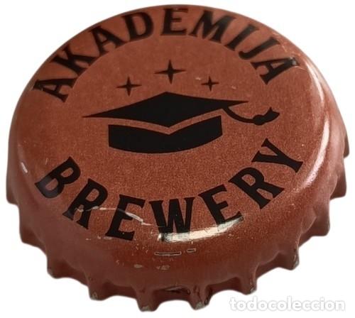 Coleccionismo de cervezas: Montenegro Capsule de Bi&egrave;re Beer Crown Cap Akademija Brewery RP986 tap&oacute;n corona