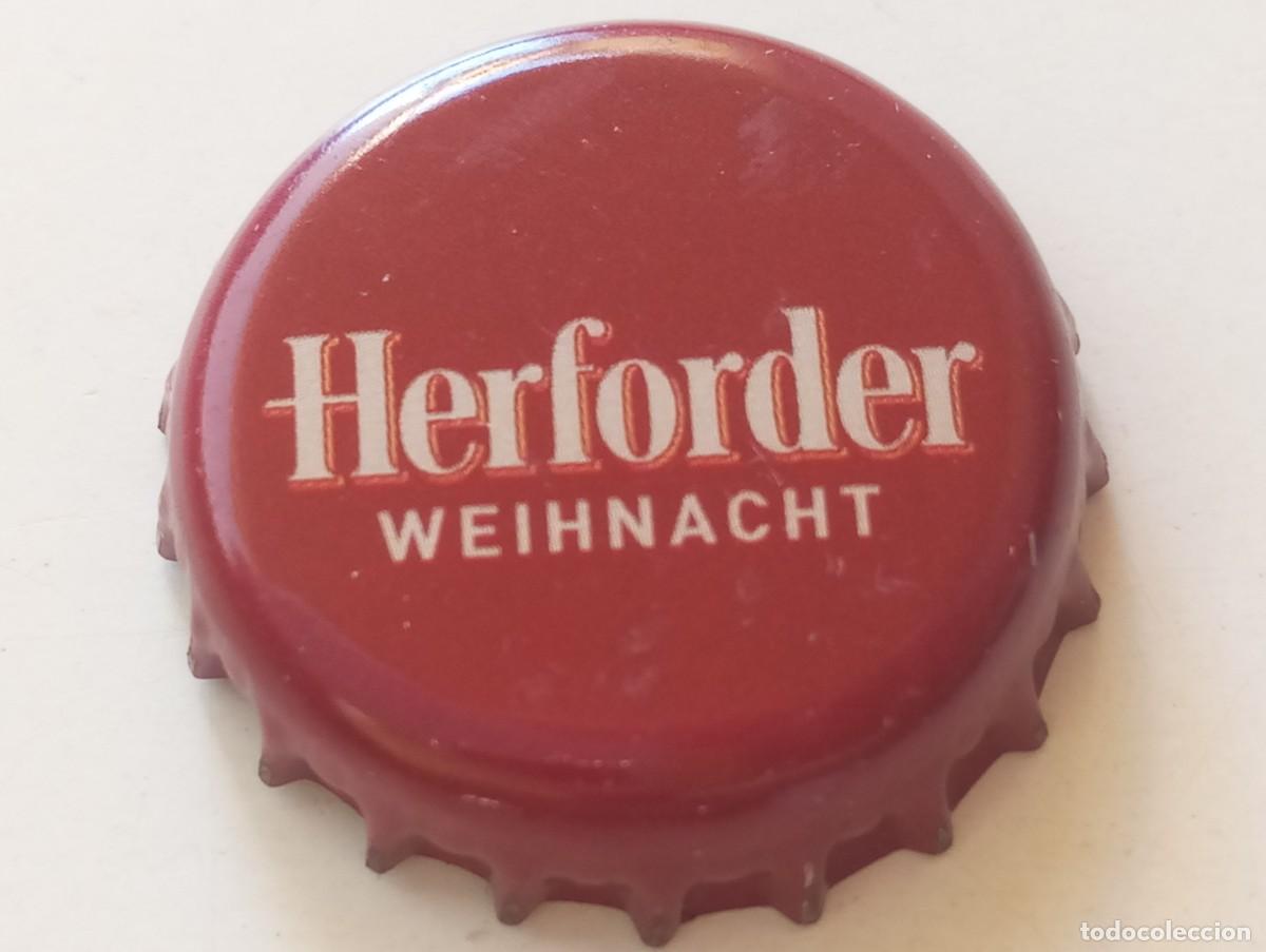 Coleccionismo de cervezas: Chapa tap&oacute;n corona de la cerveza alemana HERFORDER WEIHNACHT