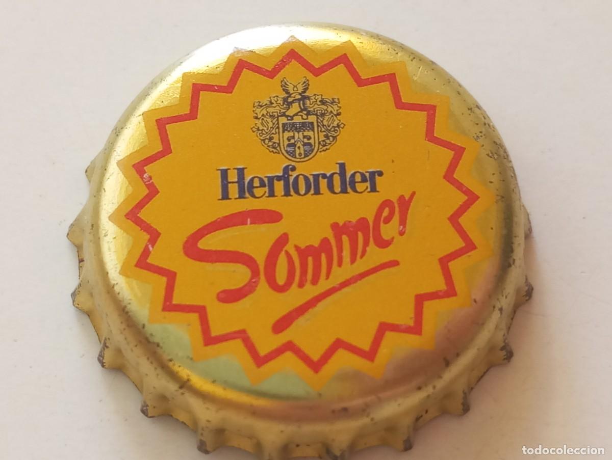 Coleccionismo de cervezas: Chapa tap&oacute;n corona de la cerveza alemana HERFORDER SOMMER