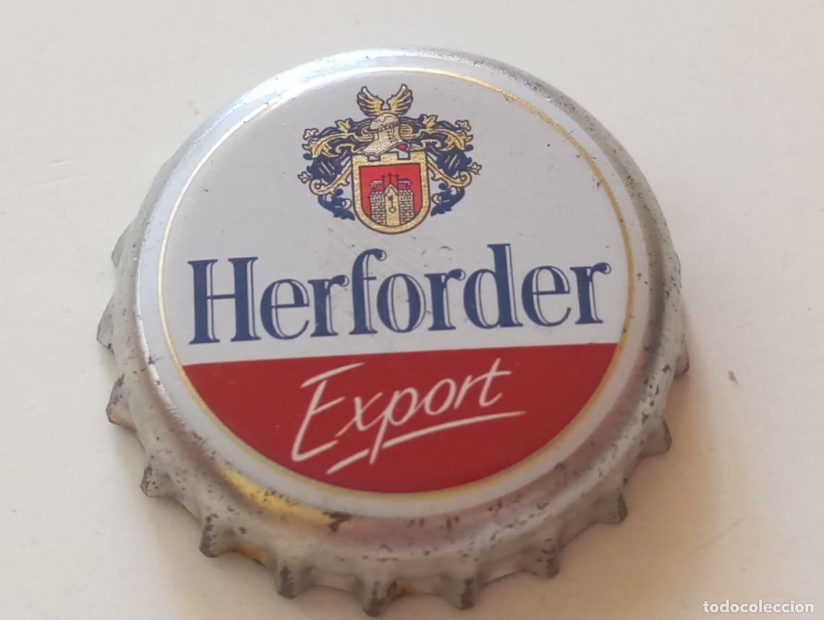 Coleccionismo de cervezas: Chapa tap&oacute;n corona de la cerveza alemana HERFORDER EXPORT
