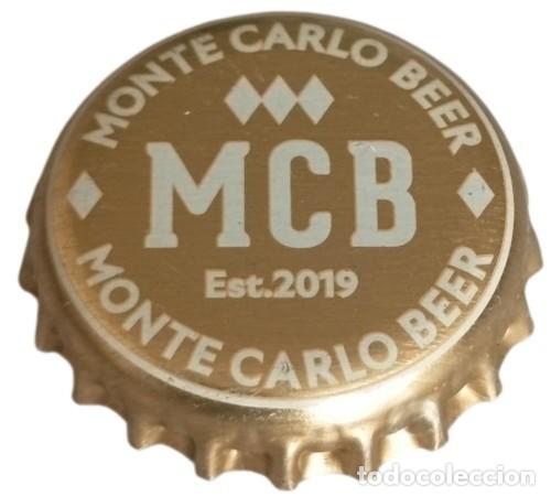 Coleccionismo de cervezas: Capsule de Bi&egrave;re Beer Crown Cap MCB Monte Carlo Beer dor&eacute;e RP974 tap&oacute;n corona
