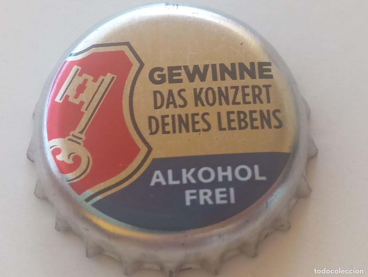 Coleccionismo de cervezas: Chapa tap&oacute;n corona de la cerveza alemana BECK'S ALKOHOL FREI - GEWINNE DAS KONZERT DEINES LEBENS