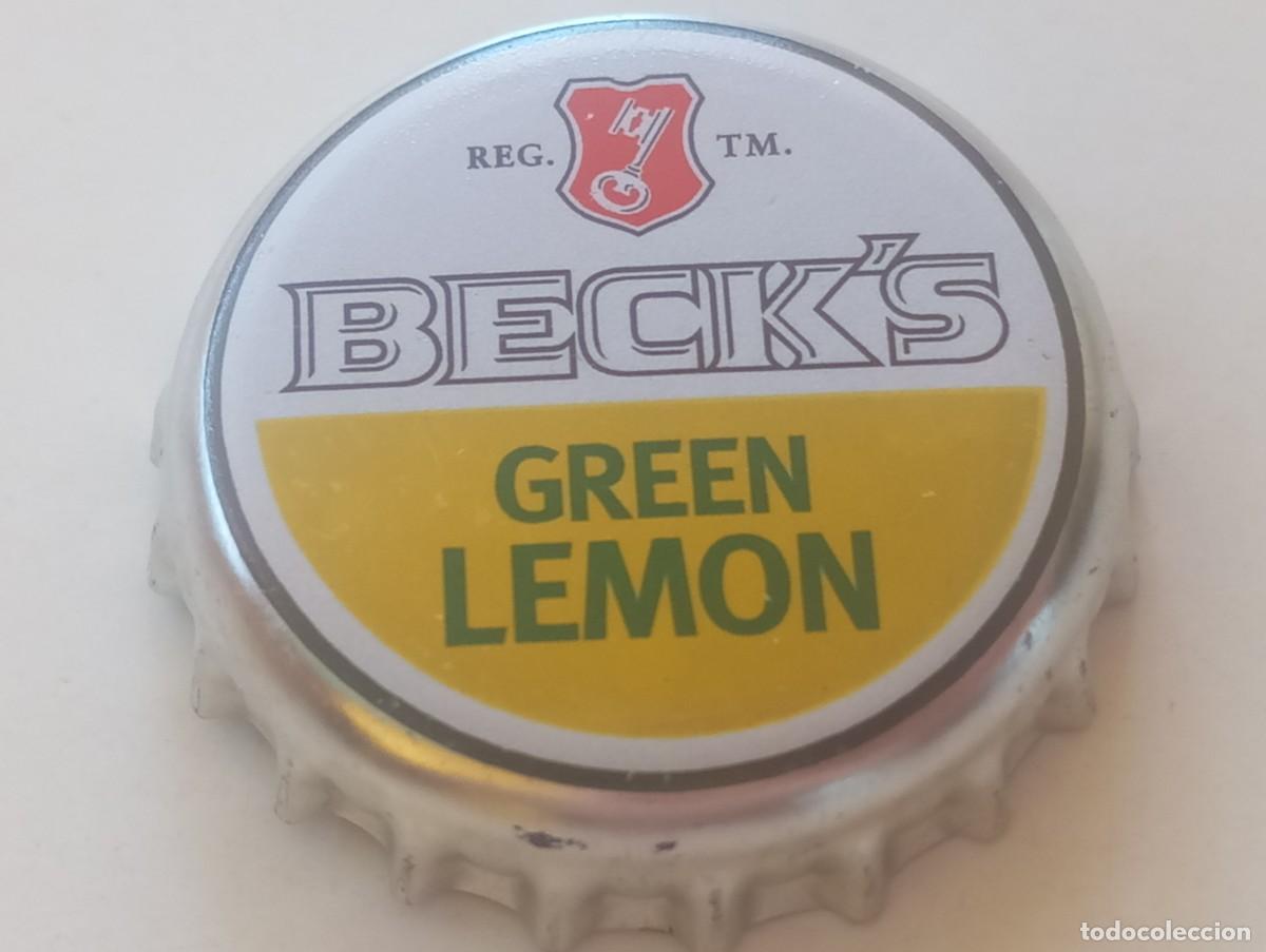 Coleccionismo de cervezas: Chapa tap&oacute;n corona de la cerveza alemana BECK'S GREEN LEMON