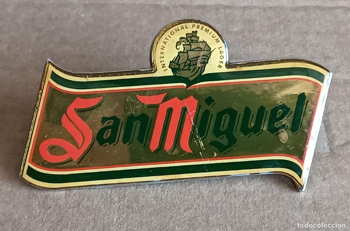 Coleccionismo de cervezas: Chapa cerveza SAN MIGUEL -- Tiene una rosca creo que estaba en los grifos