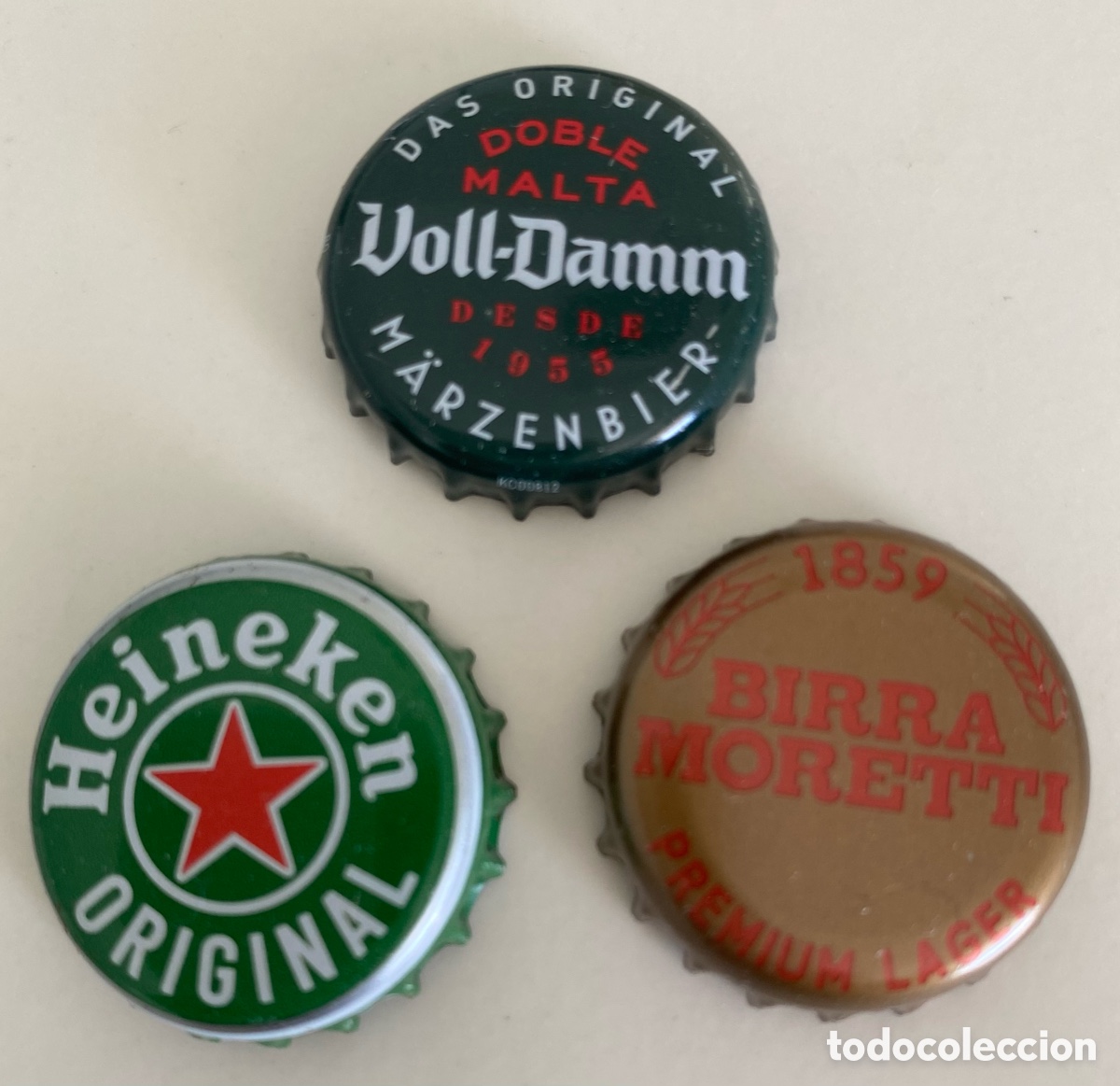 Coleccionismo de cervezas: Lote 3 chapas de cerveza - Foto 1