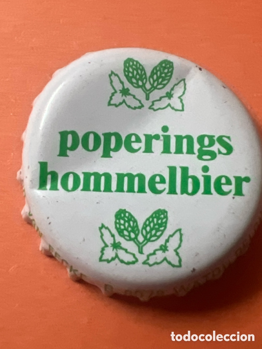 Sammeln von Brauereiartikeln: T989. Chapa Cerveza Poperings Hommelbier