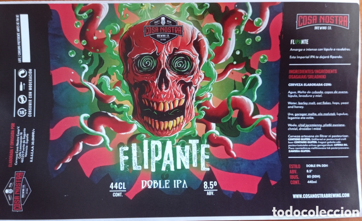 Colecionismo de cervejas: ETIQUETA CERVEZA ARTESANA