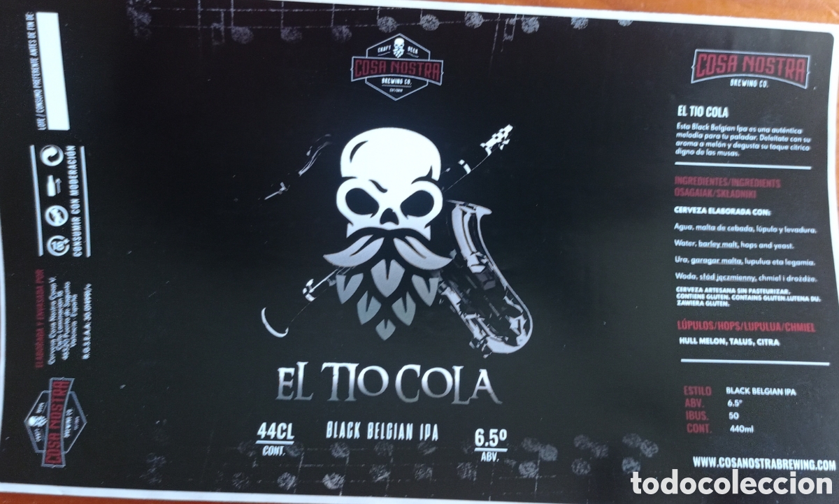 Colecionismo de cervejas: ETIQUETA CERVEZA ARTESANA