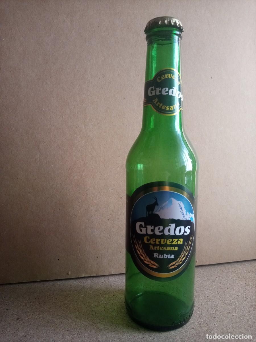 Collectionnisme de bi&egrave;res: Botell&iacute;n/botella cerveza Gredos, artesana rubia. Vac&iacute;a.