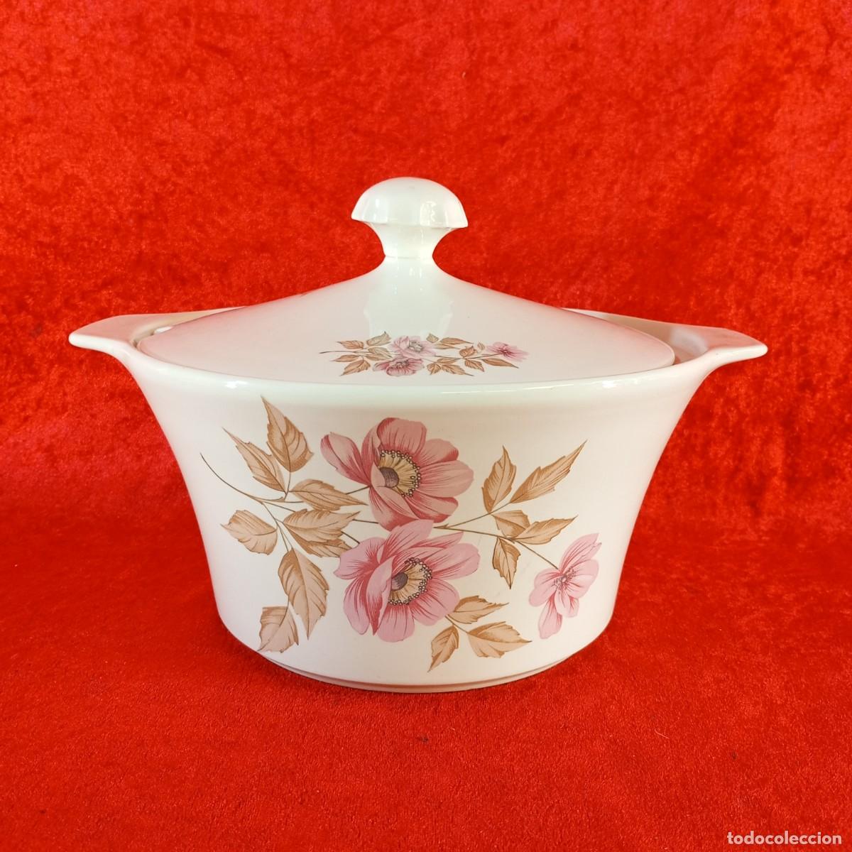 Colecionismo de cervejas: SOPERA DE PORCELANA - PORZELANIT - MADE IN SPAIN - 27,5 CM - MOTIVOS FLORALES
