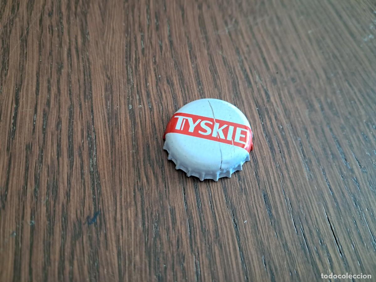 Coleccionismo de cervezas: chapa tap&oacute;n corona de cerveza de Polonia, Tyskie.