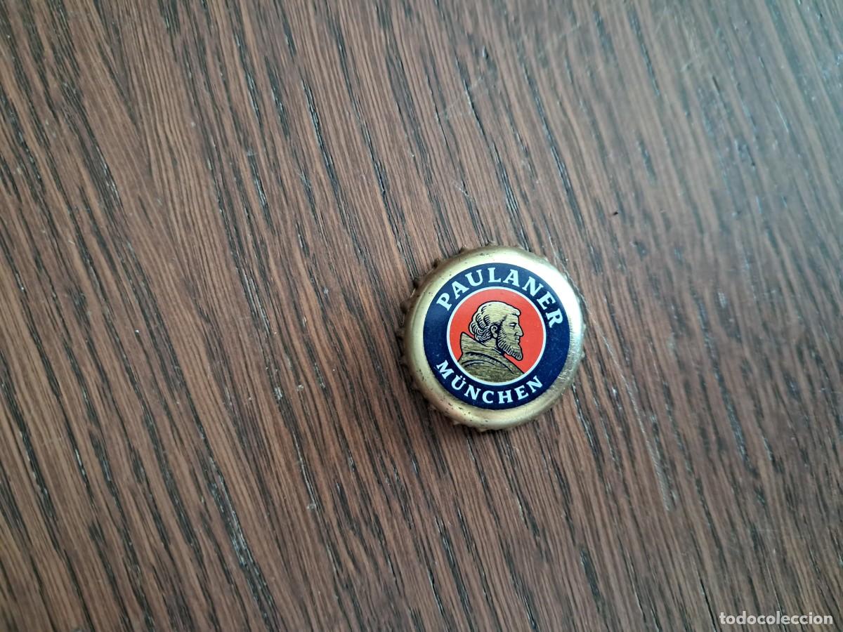 Coleccionismo de cervezas: chapa tap&oacute;n corona de cerveza, Paulaner.