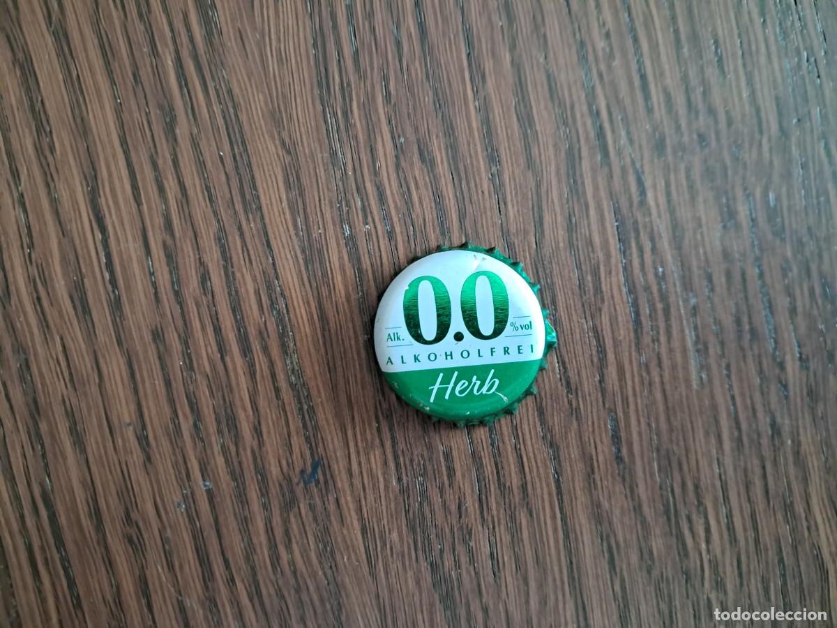 Coleccionismo de cervezas: chapa tap&oacute;n corona de cerveza, bitburger, herb, alkoholfrei 0.0 %.