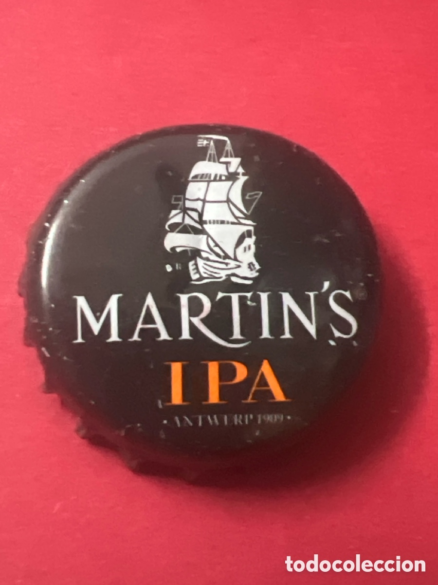 Coleccionismo de cervezas: T4/X148/K5. CHAPA CERVEZA - B&Eacute;LGICA - Martin's IPA Antwerp 1909