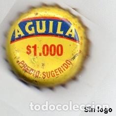 Collectionnisme de bi&egrave;res: chapa - cerveza - COLOMBIA - Aguila