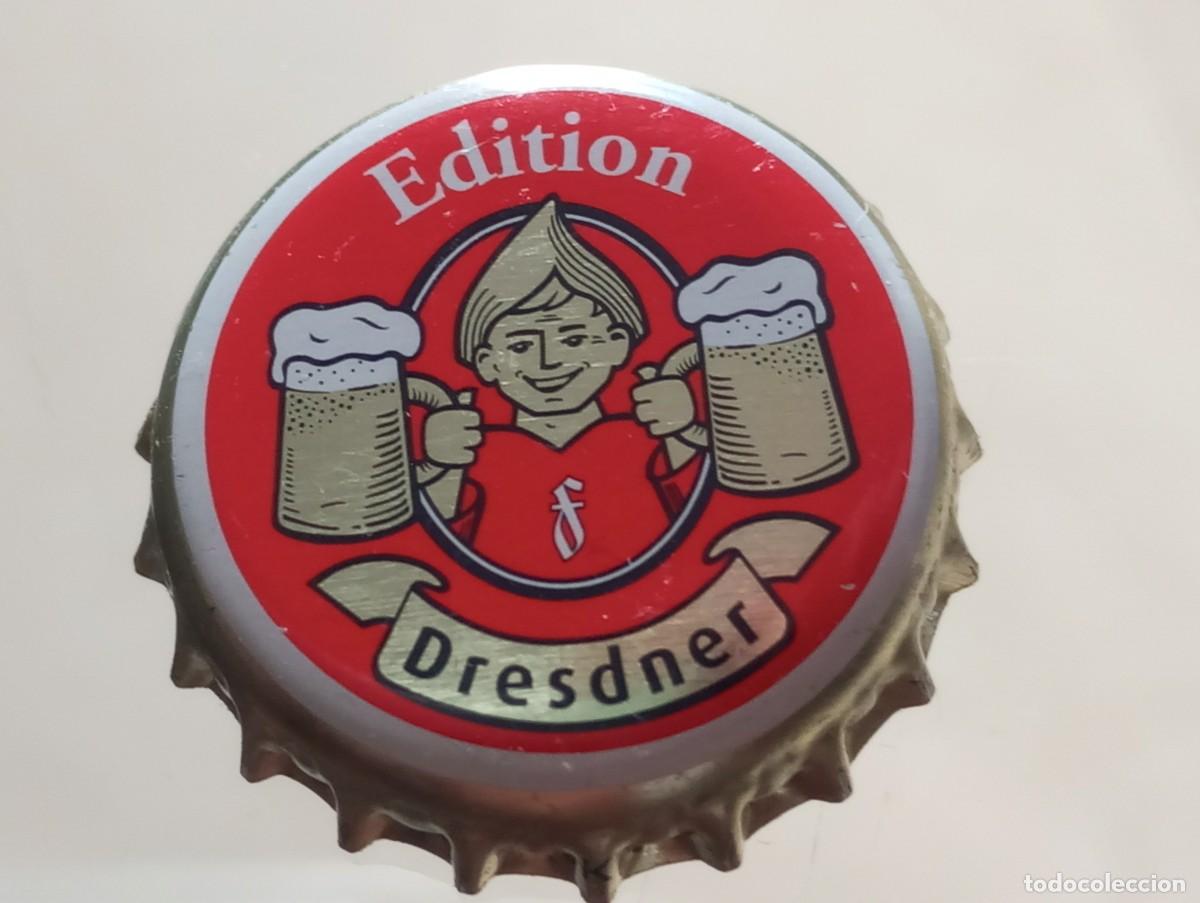 Coleccionismo de cervezas: Chapa tap&oacute;n corona de la cerveza alemana DRESDNER EDITION