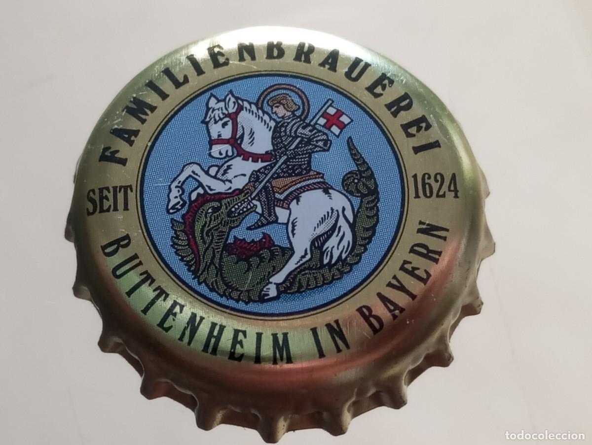 Collezionismo di birre: Chapa tap&oacute;n corona de la cerveza alemana FAMILIENBRAUEREI SEIT 1624 - BUTTENHEIM