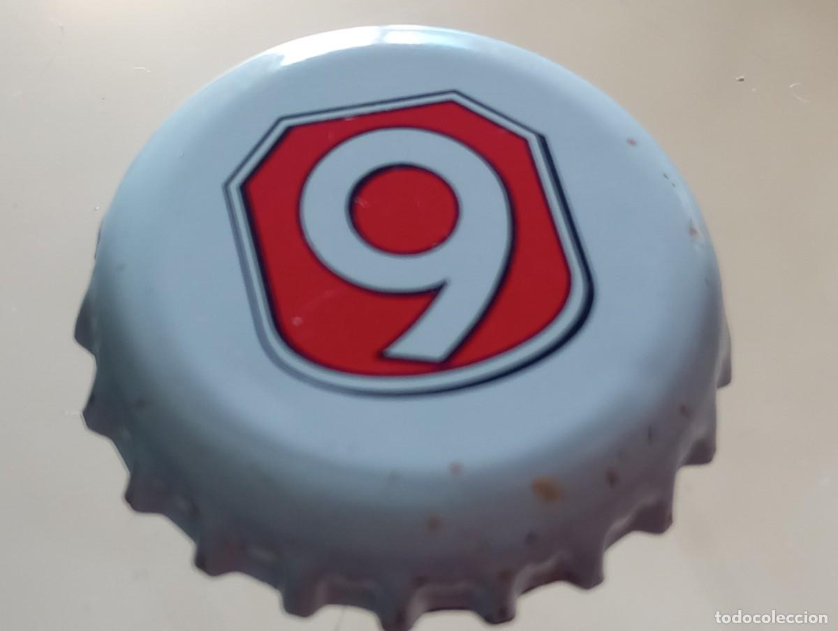 Collezionismo di birre: Chapa tap&oacute;n corona de la cerveza alemana NEUNSPRINGE 9 (falda blanca)