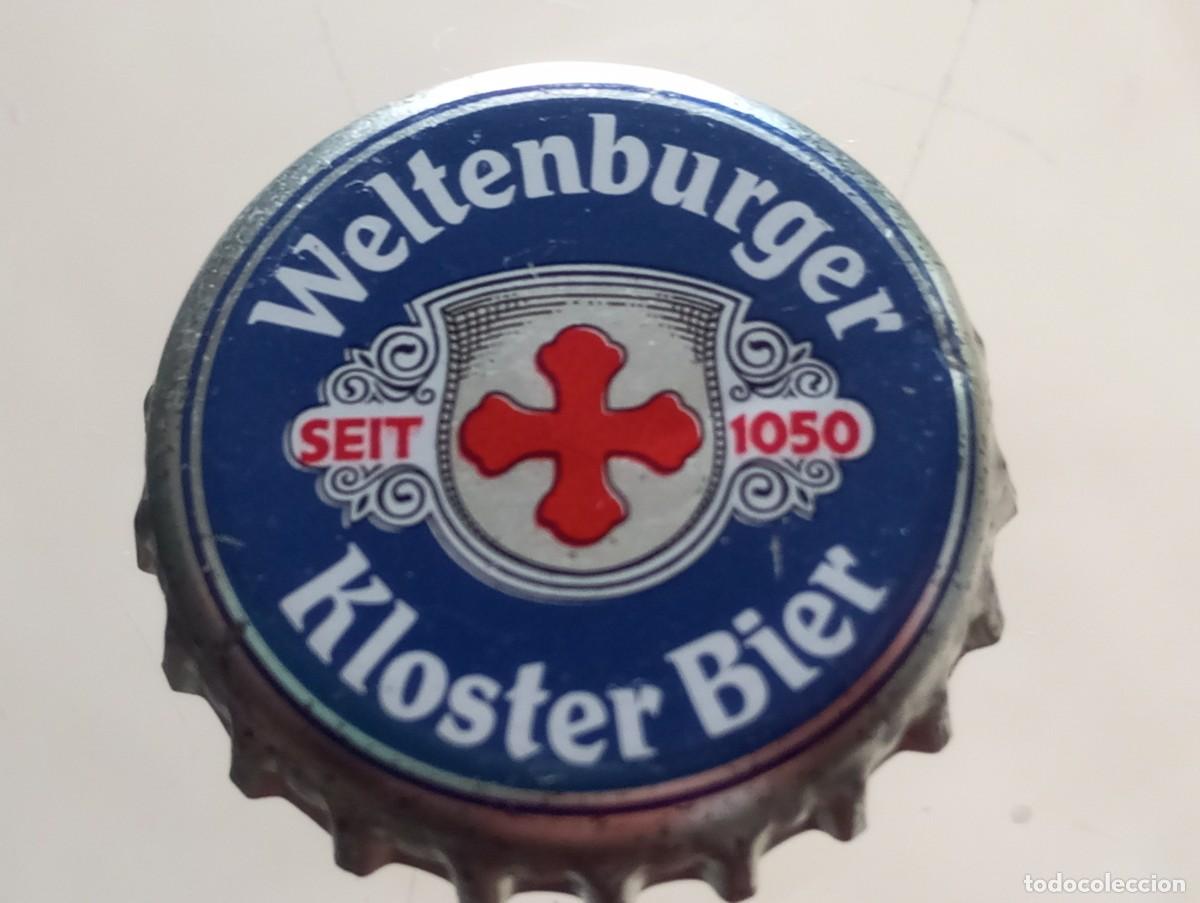 Collezionismo di birre: Chapa tap&oacute;n corona de la cerveza alemana WELTENBURGER KLOSTER BIER SEIT 1050