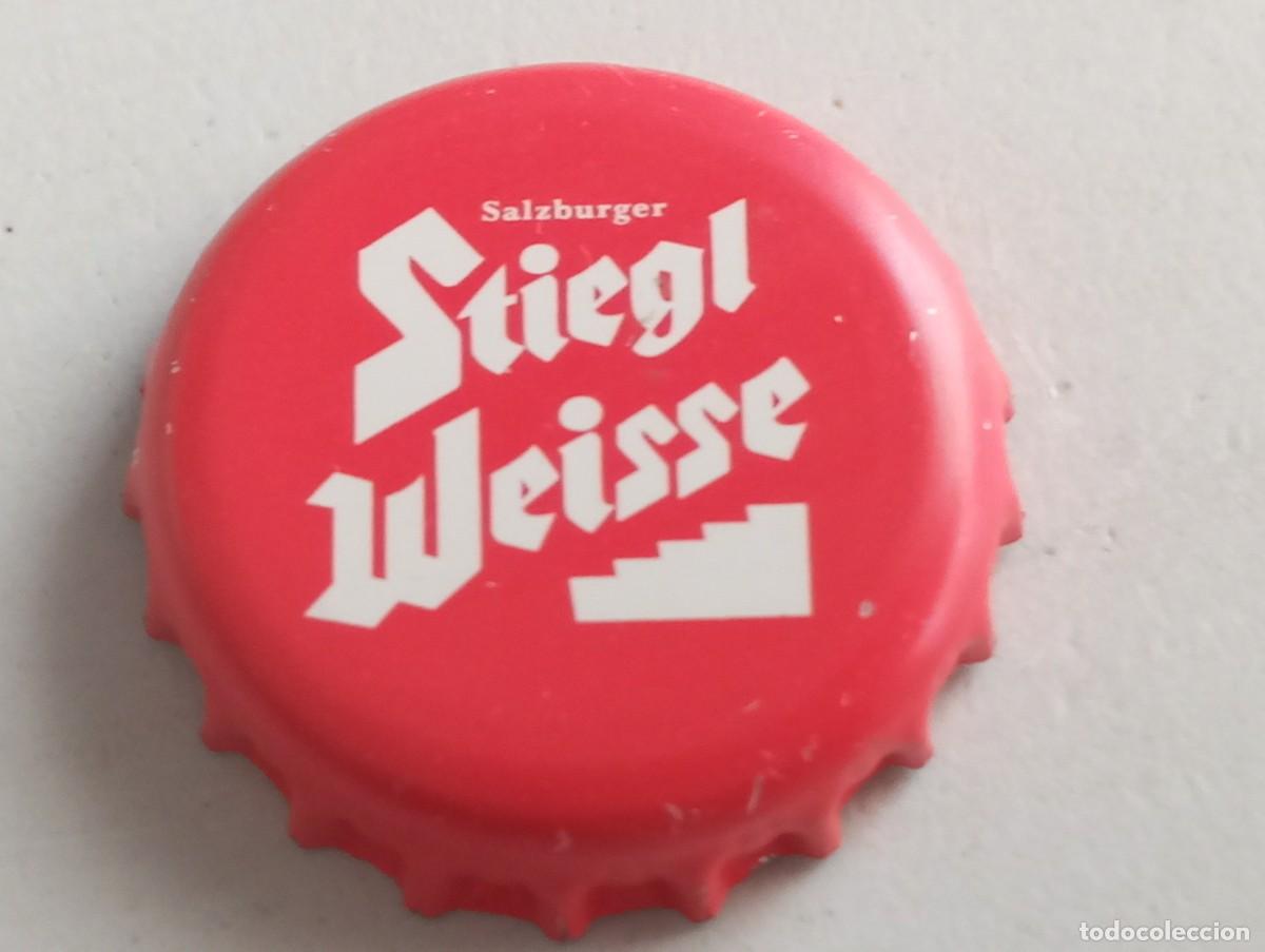Collezionismo di birre: Chapa tap&oacute;n corona de la cerveza austr&iacute;aca STIEGL WEISSE - SALZBURGER