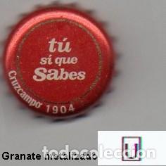 Collectionnisme de bi&egrave;res: chapa - cerveza - ESPA&Ntilde;A - Cruzcampo