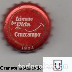 Collectionnisme de bi&egrave;res: chapa - cerveza - ESPA&Ntilde;A - Cruzcampo