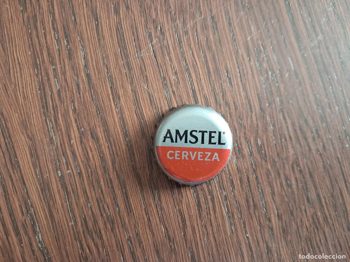 Collectionnisme de bi&egrave;res: chapa tap&oacute;n corona de cerveza, amstel.