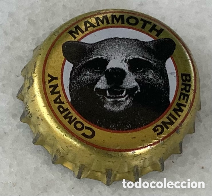 Sammeln von Brauereiartikeln: CHAPA BOTTLE CAP TAP&Oacute;N CORONA BIRRA BIER CERVEZA MAMMOTH. E.E.U.U./U.S.A.--LOTE N. 4160---CARMANJO